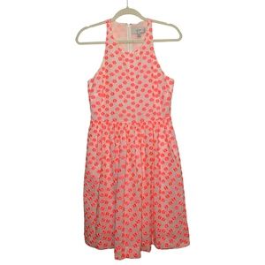 Embroidered Neon Pink J. Crew Dress
